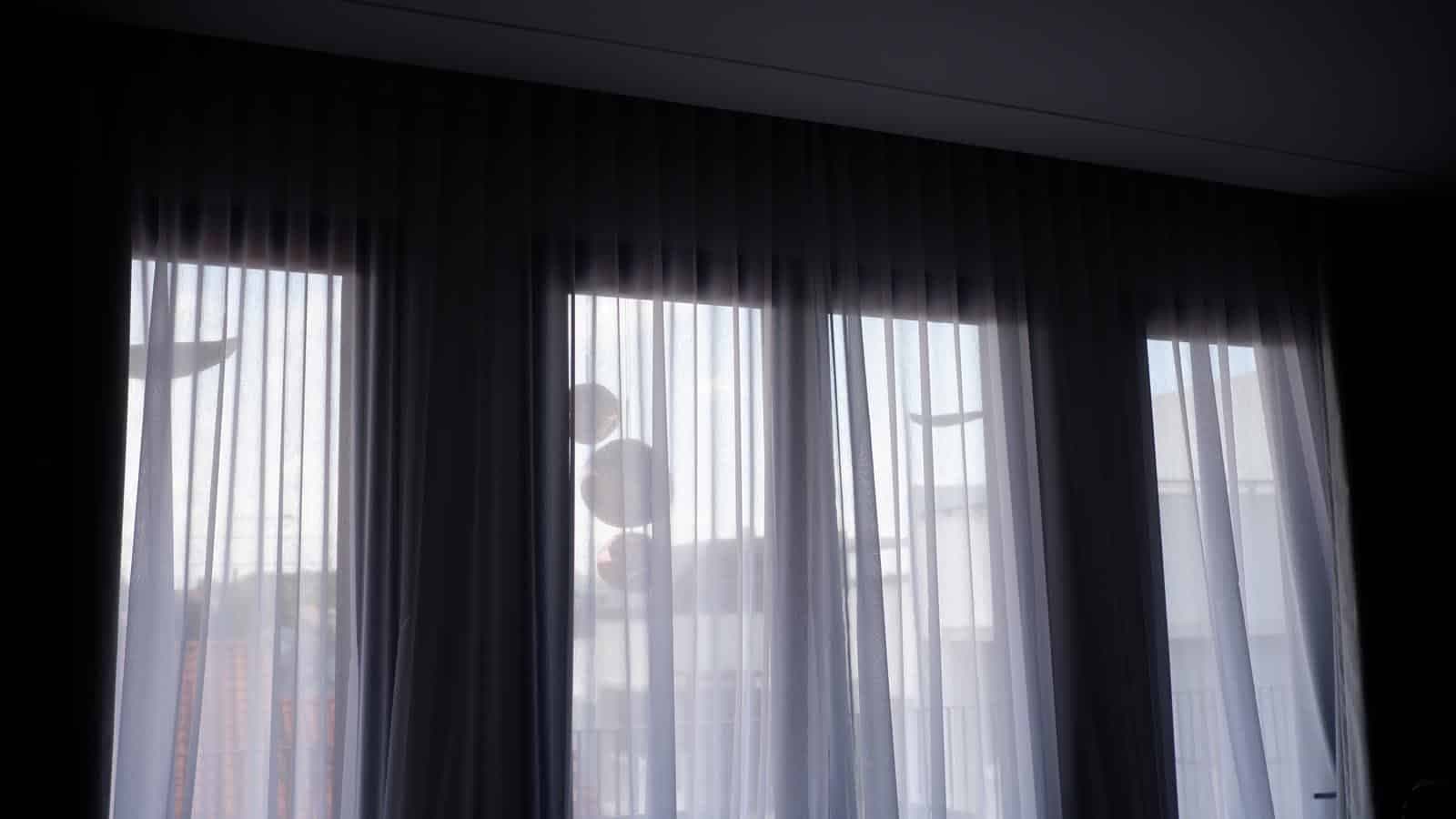 Layered curtains installed in a Bukit Timah home